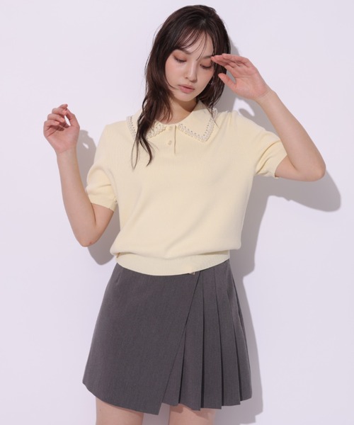 Rirandture（リランドチュール）の「パールカラーポロニット（ニット