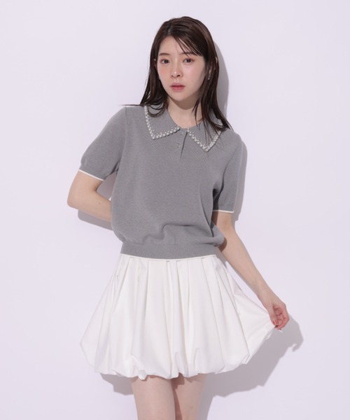 Rirandture（リランドチュール）の「パールカラーポロニット（ニット