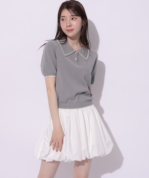 Rirandture（リランドチュール）の「パールカラーポロニット（ニット