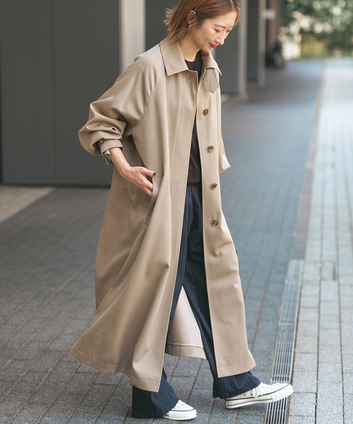 セール】ステンカラーウールトレンチ（ステンカラーコート）｜Spick