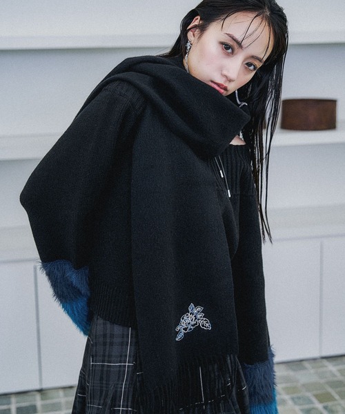 セール】ウールカシミヤマフラー(HARE)（ストール/ショール）｜HARE