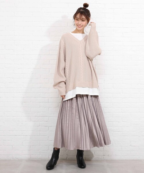 SHOO・LA・RUE（シューラルー）の「◇バックレースアップ レイヤード風