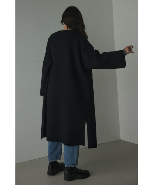 BLACK BY MOUSSY（ブラックバイマウジー）の「no collar rever coat