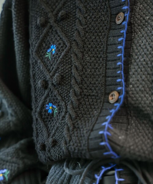 セール】花刺繍ニットカーディガン（ニット/セーター）｜FREAK'S STORE