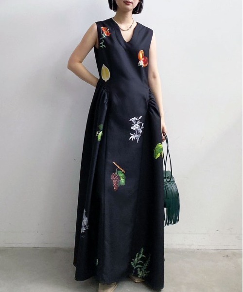 Ameri（アメリ）の「ELEANOR LINEN LIKE DRESS（ワンピース）」 - WEAR