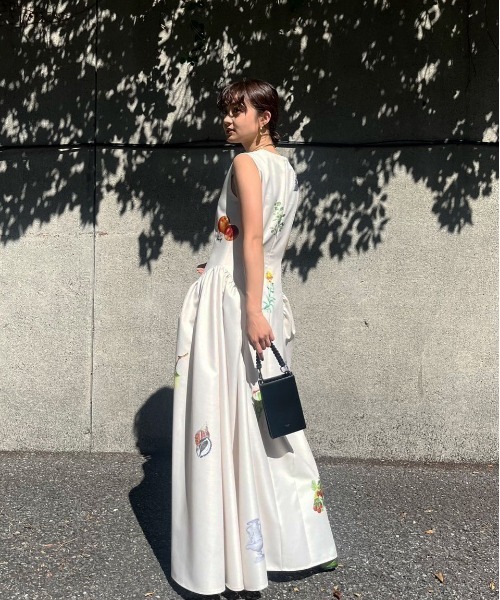 Ameri（アメリ）の「ELEANOR LINEN LIKE DRESS（ワンピース）」 - WEAR