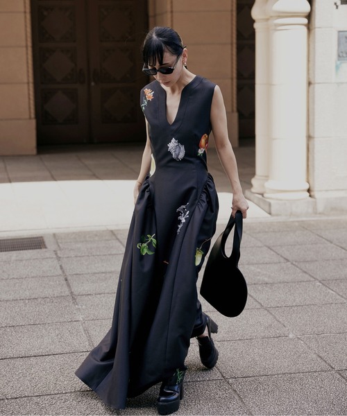 Ameri（アメリ）の「ELEANOR LINEN LIKE DRESS（ワンピース）」 - WEAR