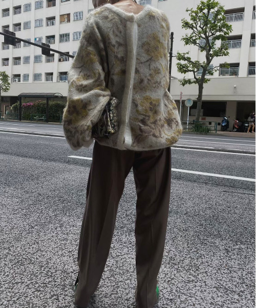 Ameri（アメリ）の「3WAY NOSTALGIC RUG KNIT（ニット/セーター）」 - WEAR