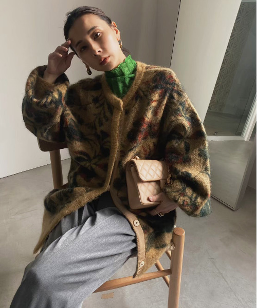 Ameri（アメリ）の「3WAY NOSTALGIC RUG KNIT（ニット/セーター）」 - WEAR