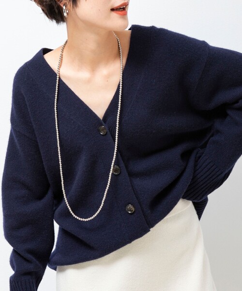 NOLLEY'S（ノーリーズ）の「◇【WEB限定】カシミヤブレンド長めVネック