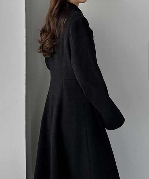 セール】ウエストシェイプフレアチェスターコート（チェスターコート