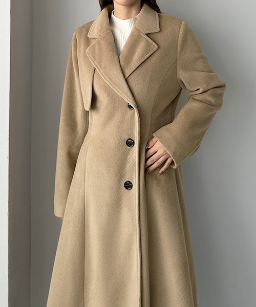 セール】ウエストシェイプフレアチェスターコート（チェスターコート