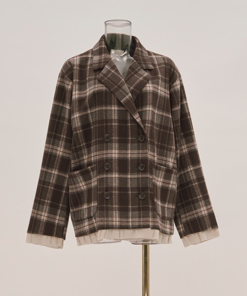 frill layered design jacket / フリルレイヤードデザインジャケット