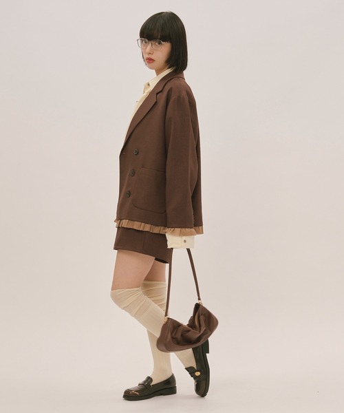 loin nuit（ロワンニュイ）の「frill layered design jacket / フリル