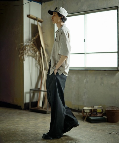 フラップポケット タックワイド バギーパンツ / チノパンツ