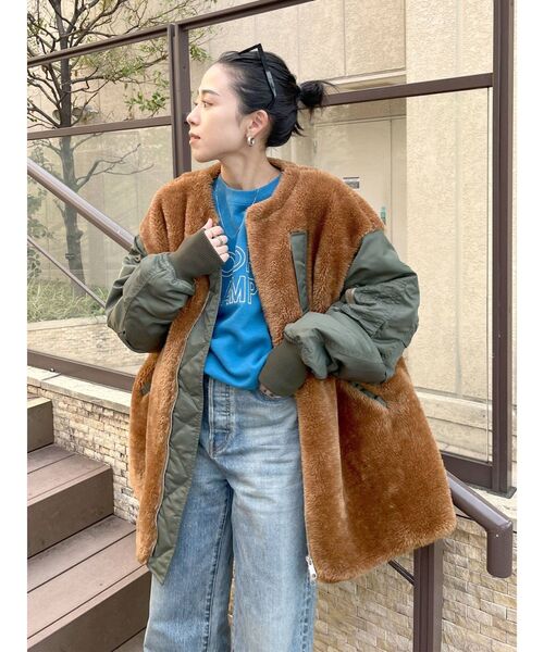 Ungrid（アングリッド）の「ボアコンビミリタリーブルゾン (ファー