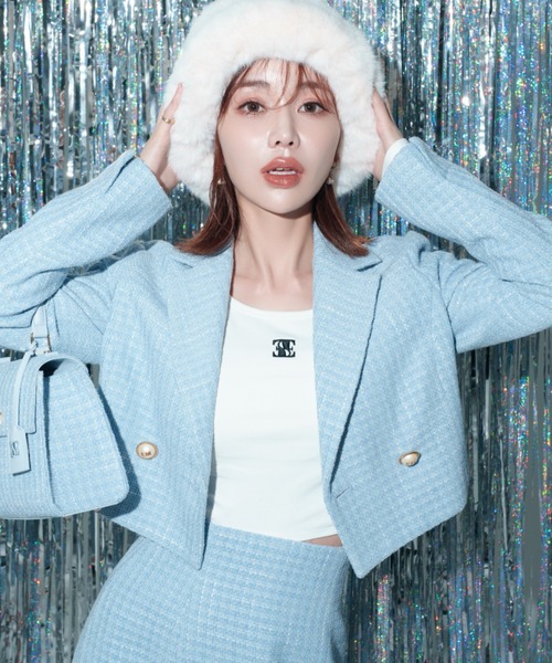 EIMY ISTOIRE（エイミーイストワール）の「eimyパールツイードショート