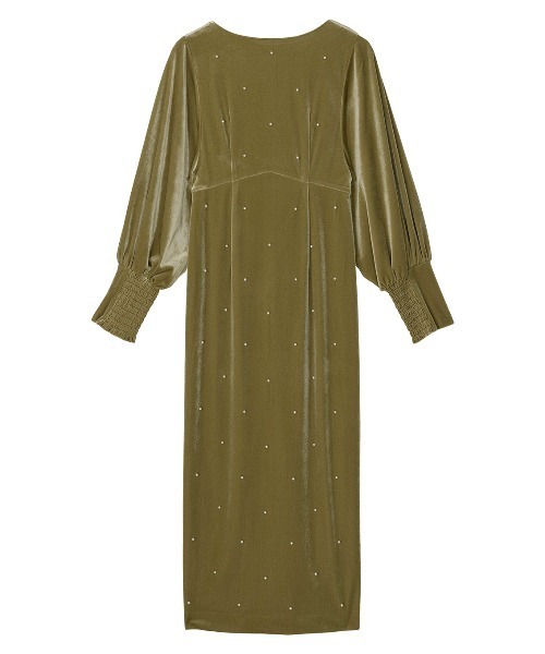 BACK OPEN PEARL VELOUR DRESS（ドレス）｜Ameri（アメリ）の