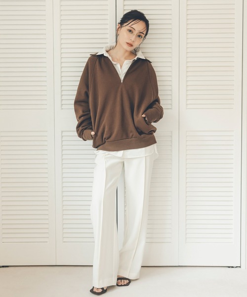 セール】ダブルサテンストレートパンツ（その他パンツ）｜anuans（ア