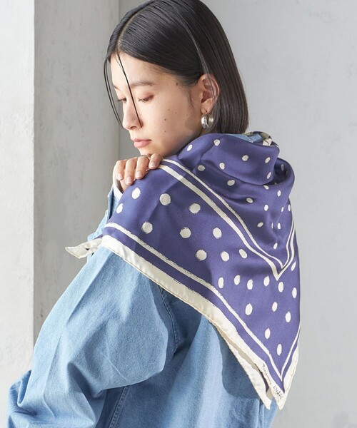 SHIPS別注】manipuri:エンブレム スカーフ 88×88（バンダナ/スカーフ