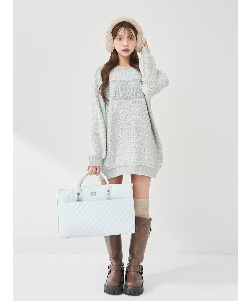 DDロゴツイードニットプルオーバー（ニット/セーター）｜Darich