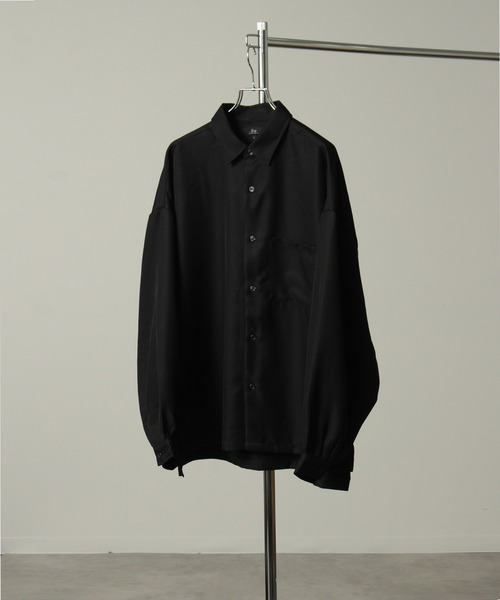 セール】【別注】Balloon Sleeve Oversized Shirt/ヘビーツイル