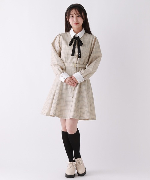 セール】【卒服2025】ウエストベルトワンピース（ワンピース）｜repipi