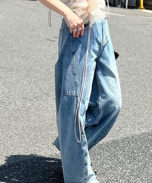 ラインカーブ立体コクーンデニム chw24s055-ファッション通販サイト