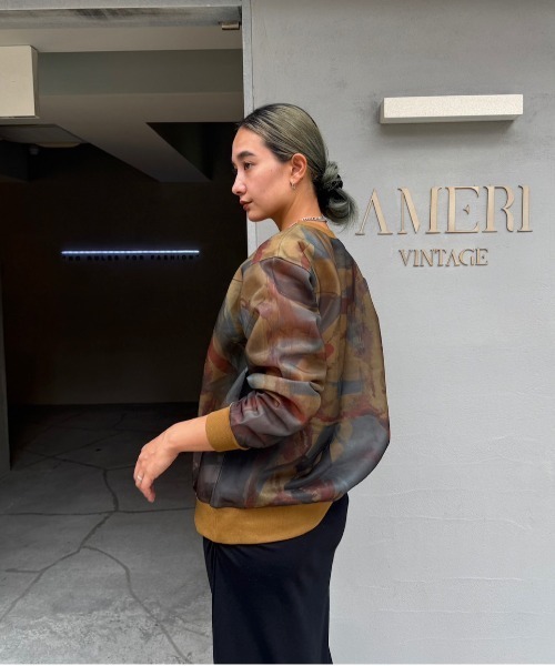 Ameri（アメリ）の「AARON NUANCE ART TOP（Tシャツ/カットソー）」 - WEAR