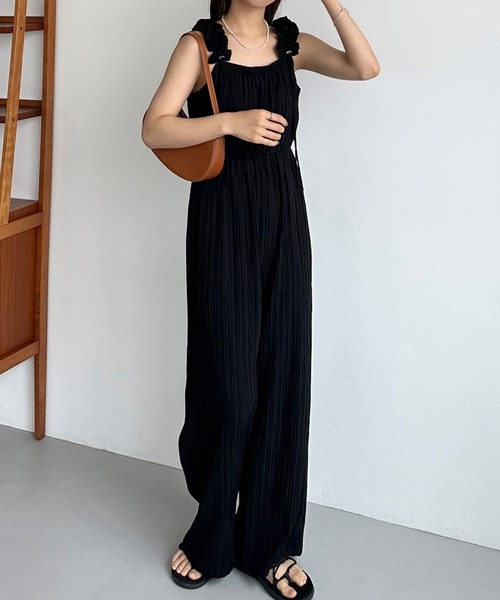 ギャザーショルダーオールインワン[高身長サイズMT/低身長サイズS有り