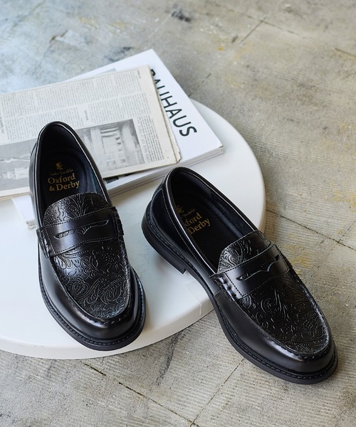 レザー コイン ローファー / 牛革 / London Shoe Make Oxford and
