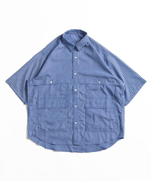 MULTI POCKET STRIPE SHIRT / マルチポケットストライプシャツ（シャツ