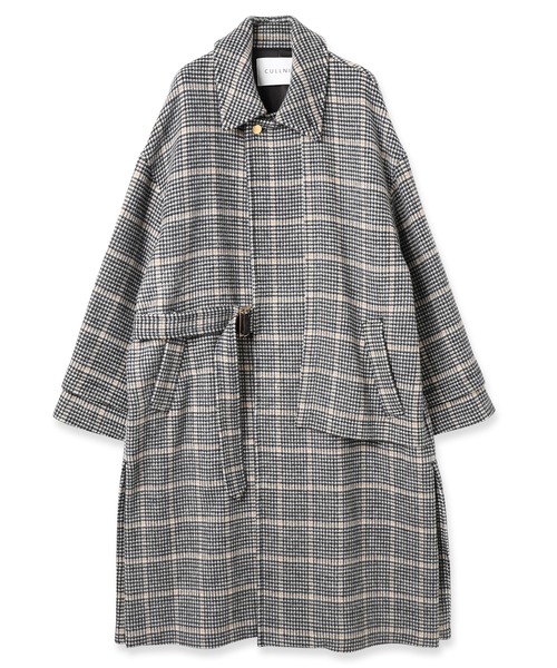 CULLNI（クルニ）の「23-AW-023B Check Beaver Tie Locken Coat
