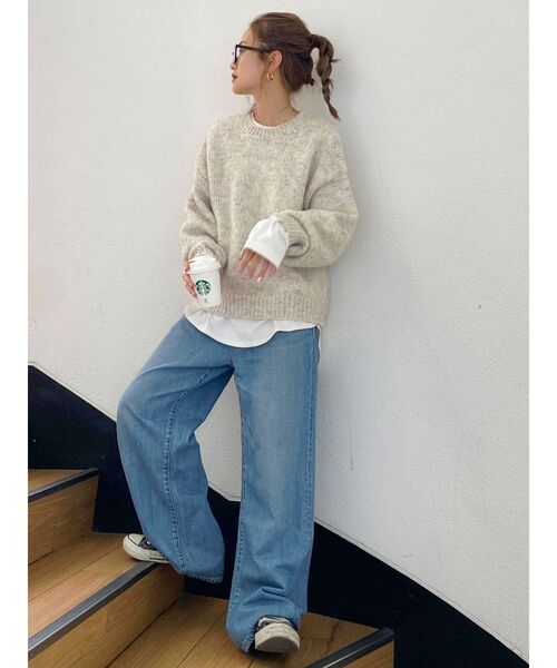 Ungrid（アングリッド）の「ハイウエストオーガニックコットンルーズ