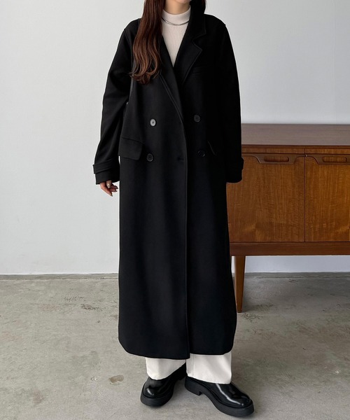 セール】ダブルボタンロングチェスターコート（チェスターコート