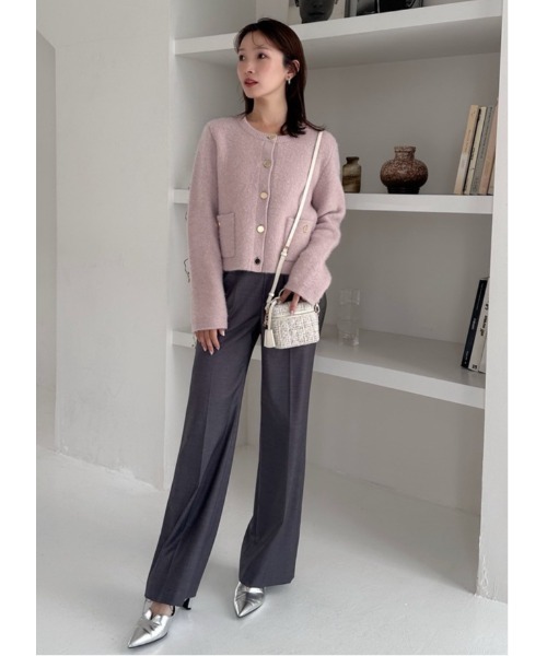 セール】フォックスウールニットジャケット（カーディガン/ボレロ