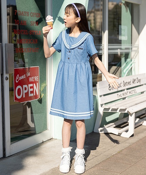 mezzo piano Junior（メゾピアノジュニア）の「セーラーワンピース