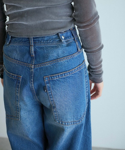 セール】センターフリンジデニム（デニムパンツ）｜ADAM ET ROPE