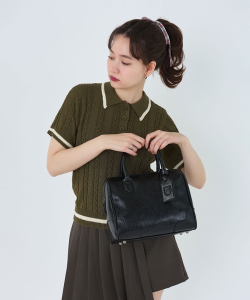 TINA：JOJUN（ティーナジョジュン）の「ミニ ボストンバッグ TINA