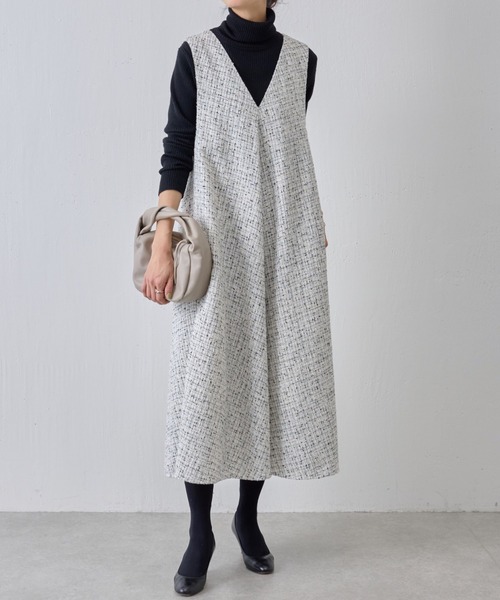 BEARDSLEY（ビアズリー）の「《ビアズリー》ツイードフレアワンピース