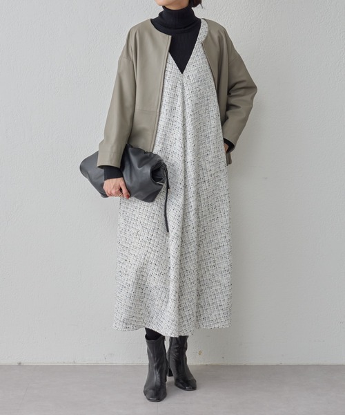 BEARDSLEY（ビアズリー）の「《ビアズリー》ツイードフレアワンピース