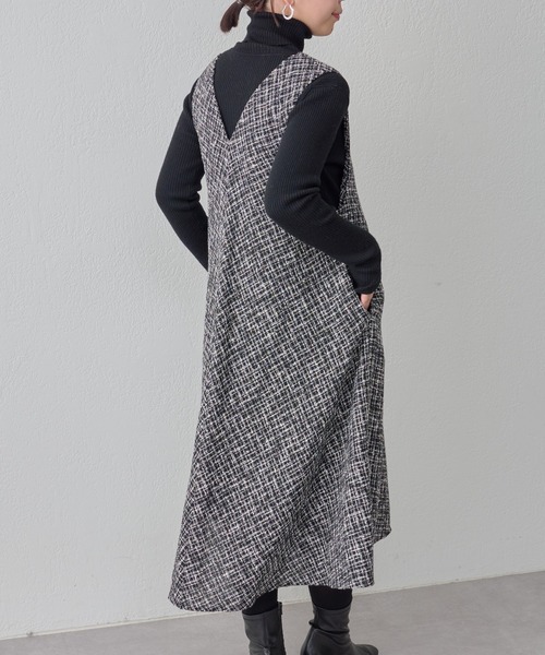 BEARDSLEY（ビアズリー）の「《ビアズリー》ツイードフレアワンピース