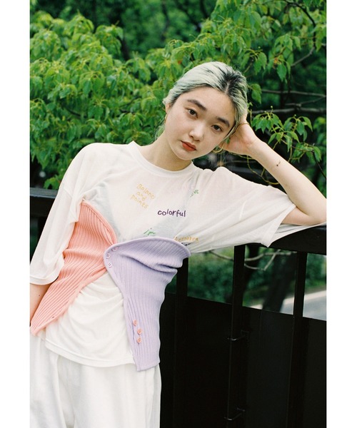 HeRIN.CYE（ヘリンドットサイ）の「mio yanase / Wave knit bustier