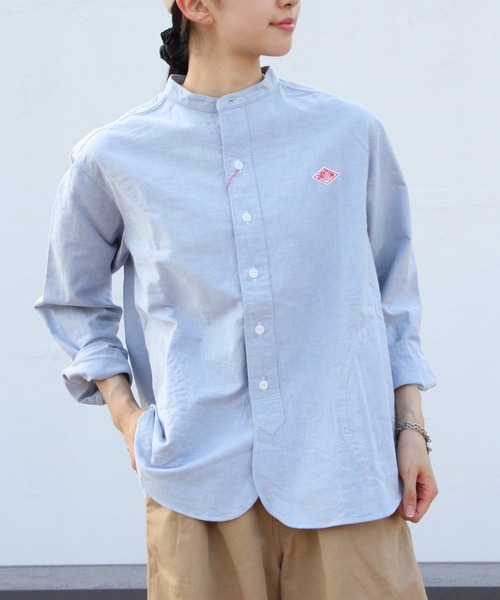 DANTON/ダントン バンドカラーシャツロングスリーブ BAND COLLAR SHIRT
