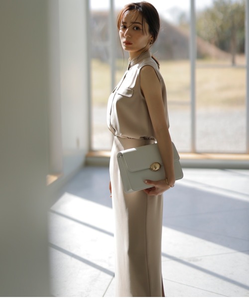 anuans（アニュアンス）の「【23ver.】バックサテンタイトスカート