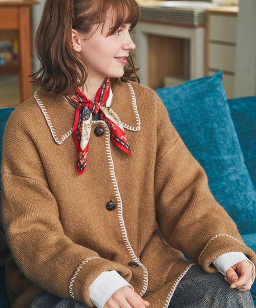 MONO-MART LADY'S（モノマートレディース）の「ブランケットステッチ襟