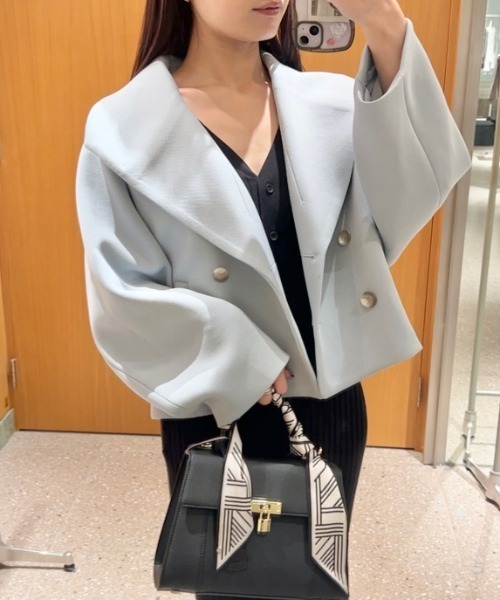 SNIDEL（スナイデル）の「ラグランショートコート（その他アウター