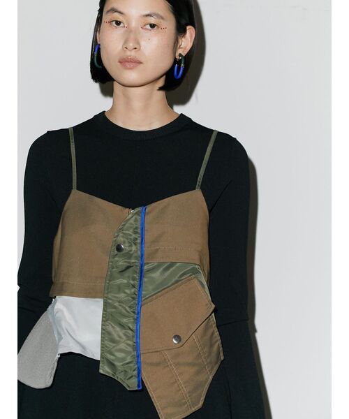 UN3D.（アンスリード）の「MA-1ドッキングビスチェ（キャミソール