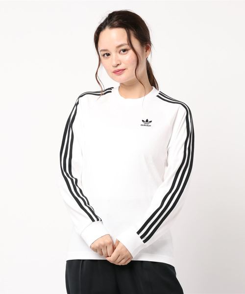 セール】【adidas / アディダス】 3ストライプロングスリーブTシャツ