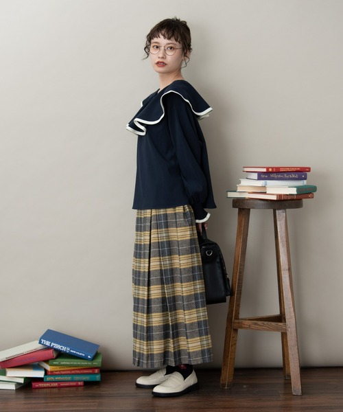 MERLOT（メルロー）の「タータンチェックタックスカート（スカート